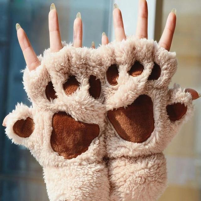 Mitaines à pattes d'animaux
