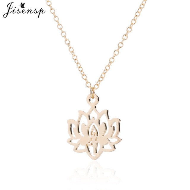 Collier pendentif fleur de lotus
