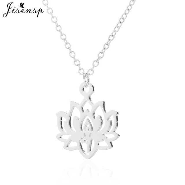 Collier pendentif fleur de lotus