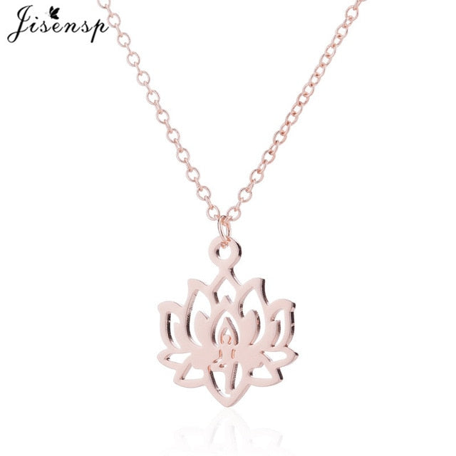 Collier pendentif fleur de lotus