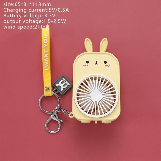 Abanico de bolsillo de conejito kawaii