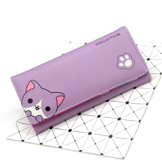 Portefeuille tendance Neko Cat