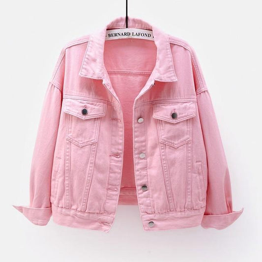 Chaqueta vaquera rosa