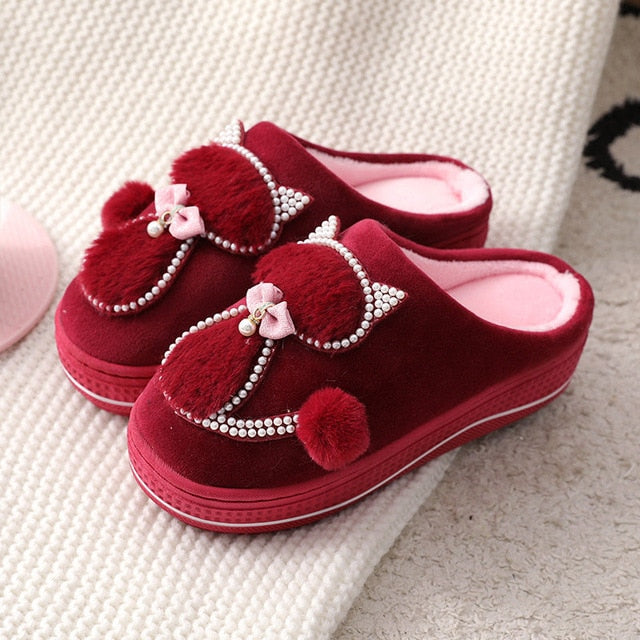 Chaussons Perles Chat