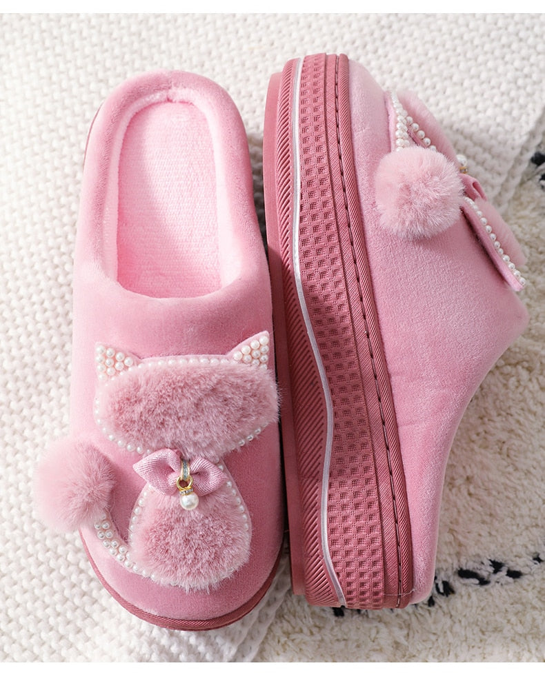 Chaussons Perles Chat
