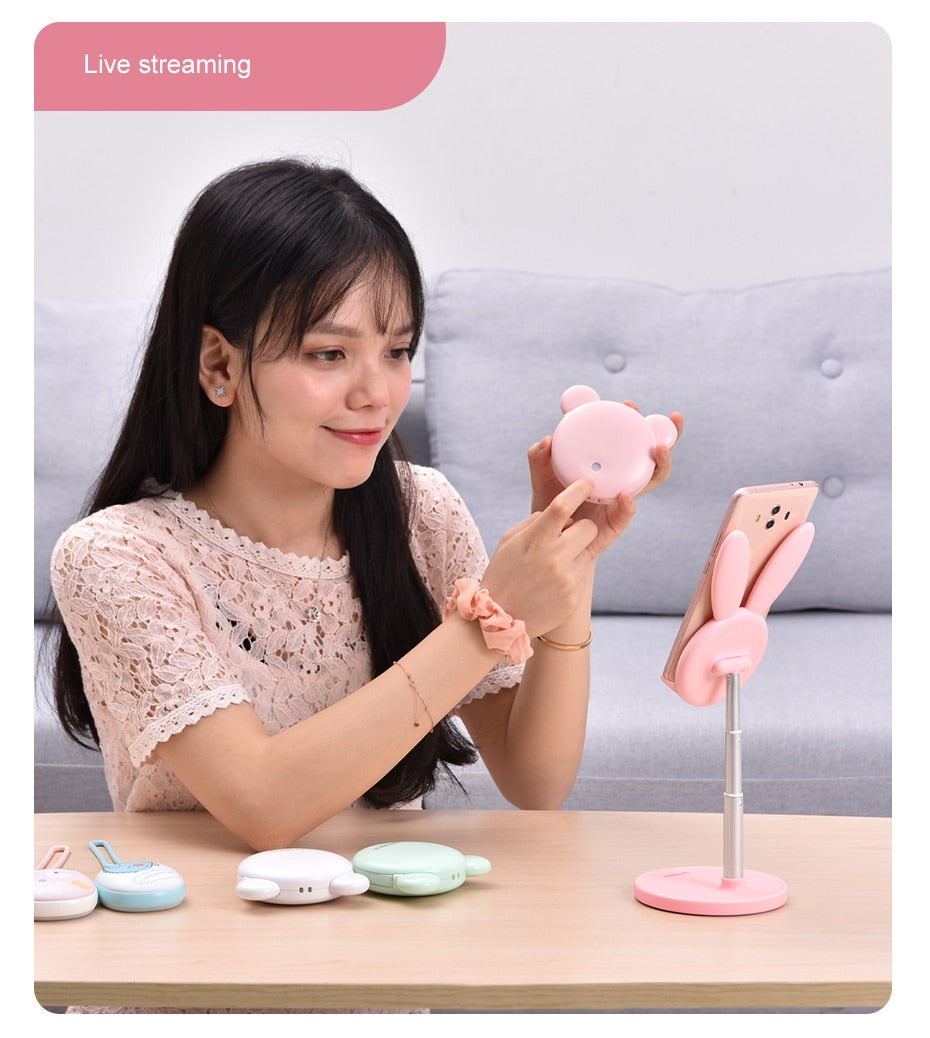 Support de téléphone en forme de lapin