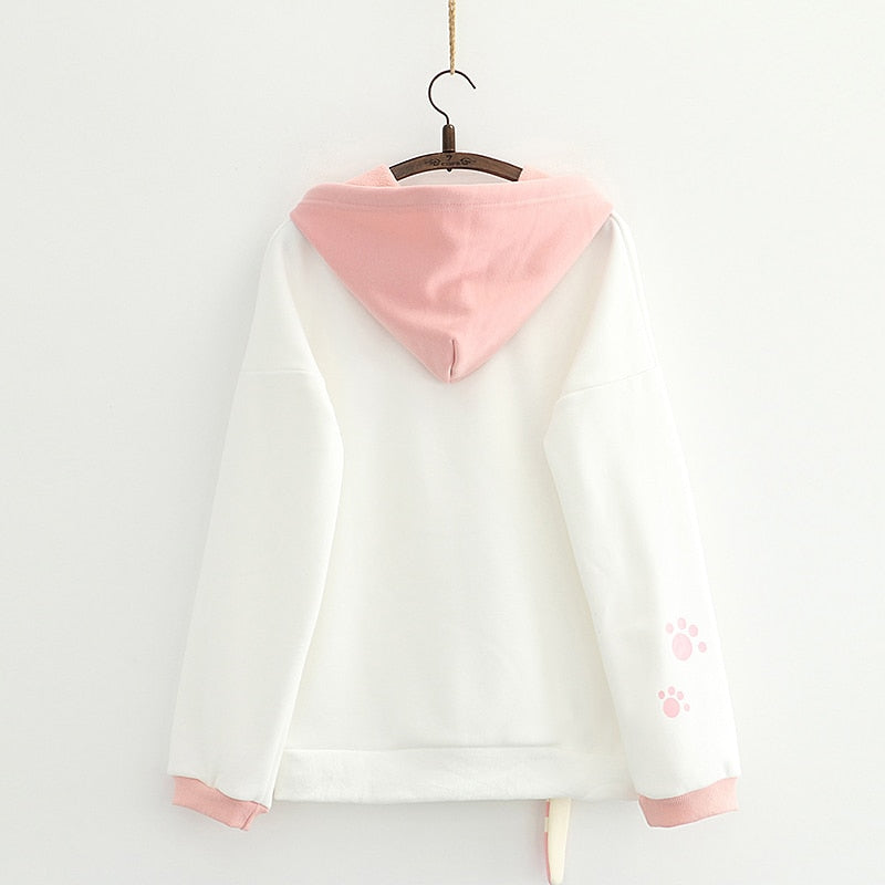 Cute Cat Tail Hoodie