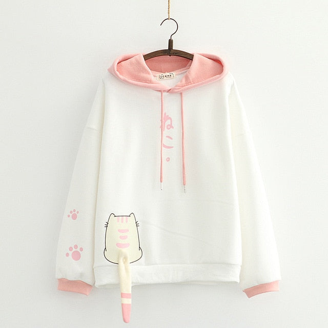 Cute Cat Tail Hoodie