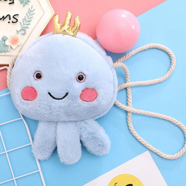 Sac à main en peluche méduse