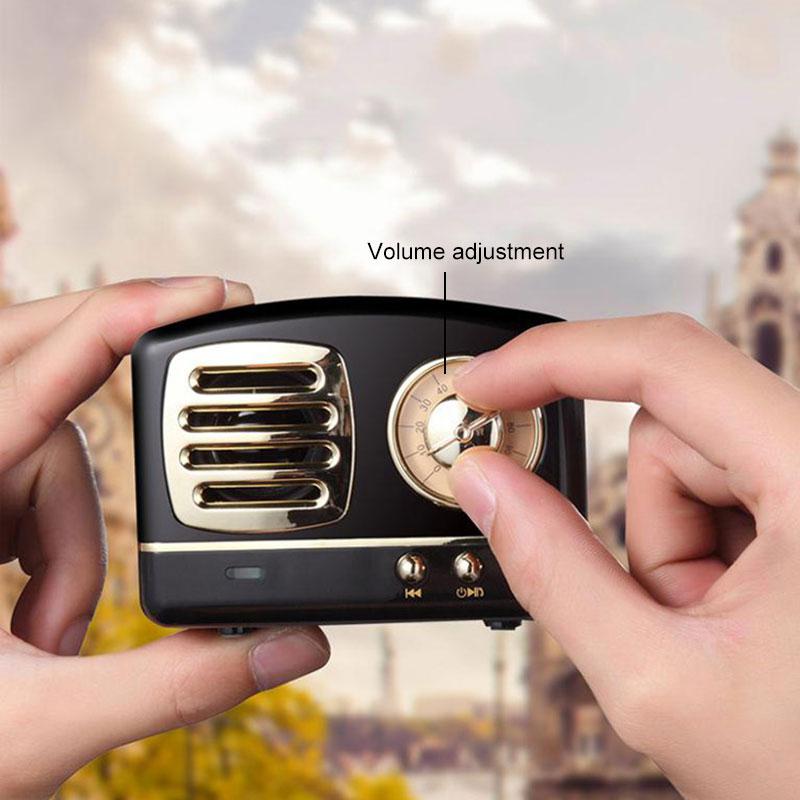 Altavoz Bluetooth con radio retro