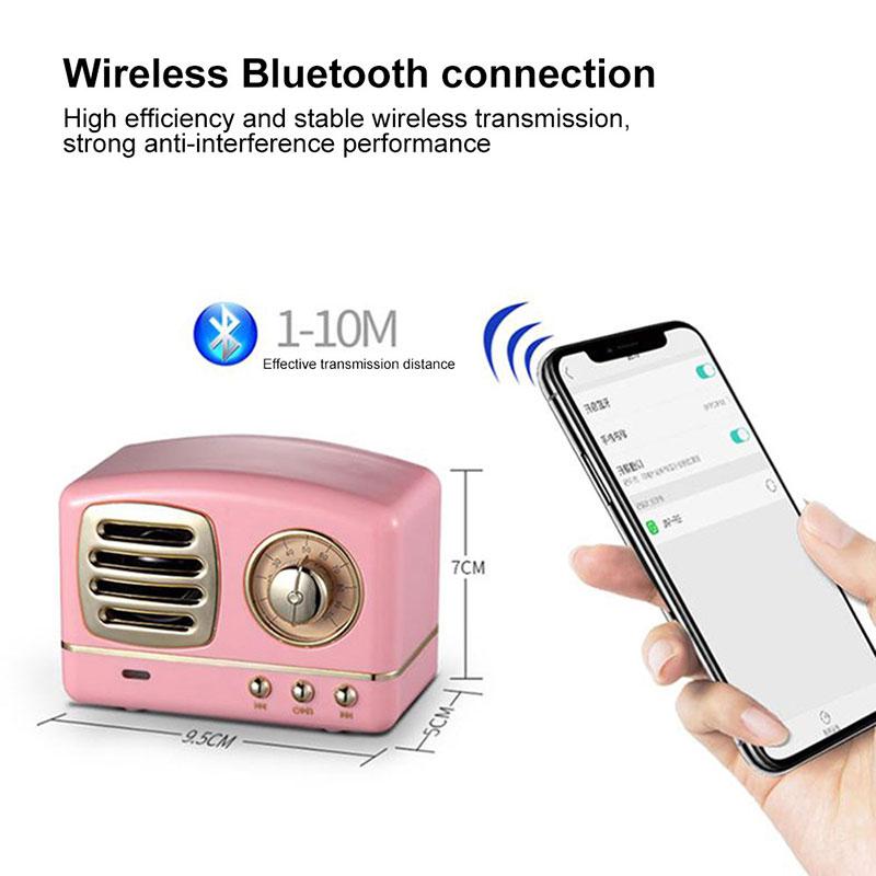 Altavoz Bluetooth con radio retro