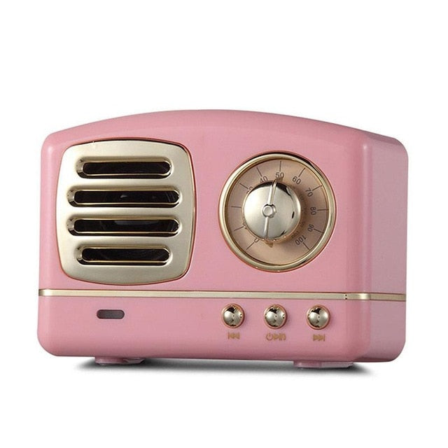 Altavoz Bluetooth con radio retro
