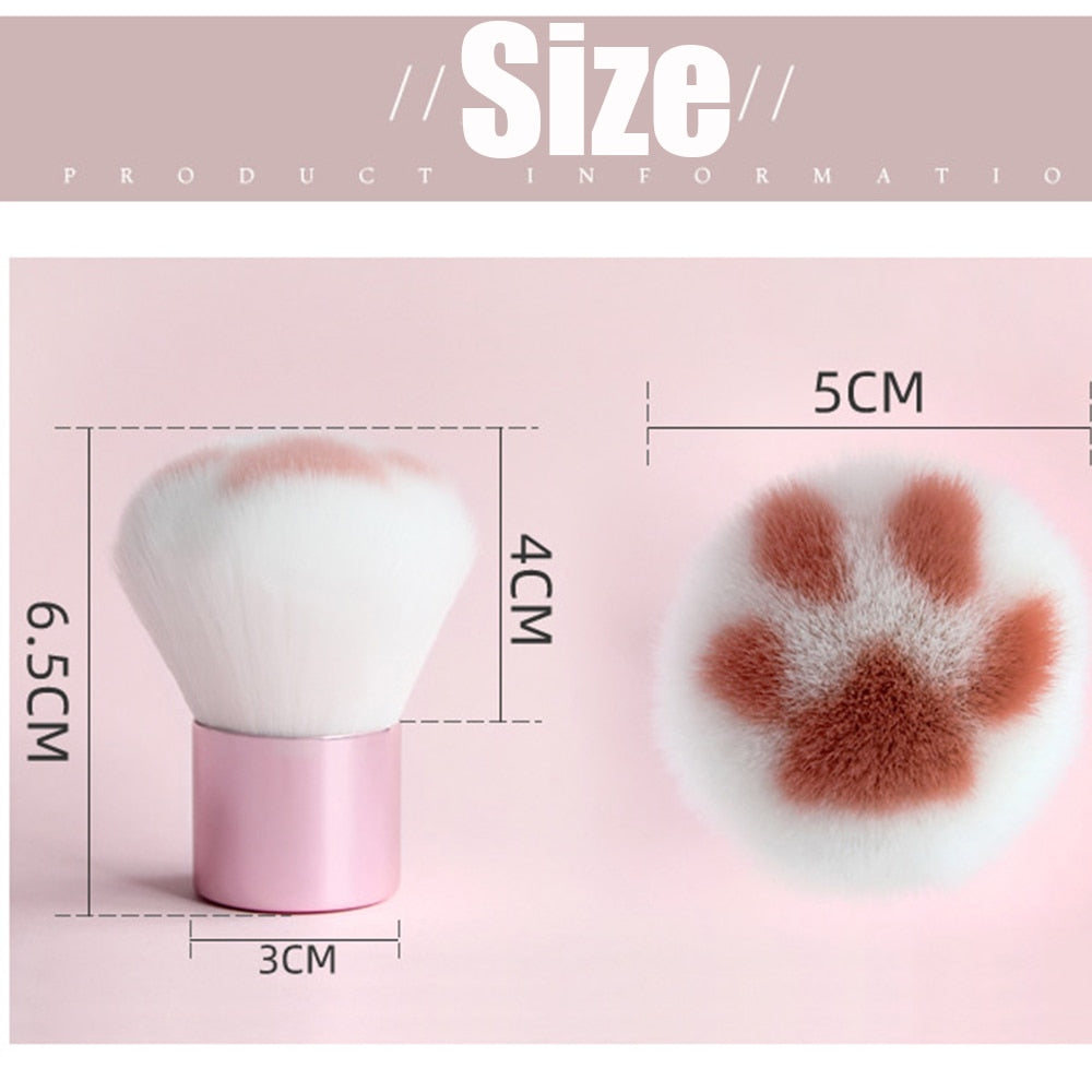 Pinceaux de maquillage en forme de pattes de chat