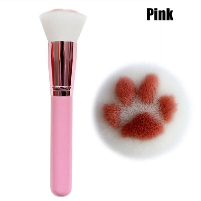 Pinceaux de maquillage en forme de pattes de chat