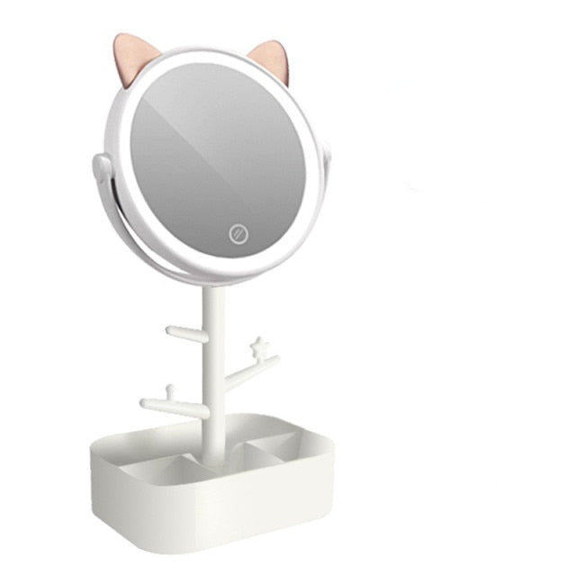 Lampe miroir de courtoisie Kawaii