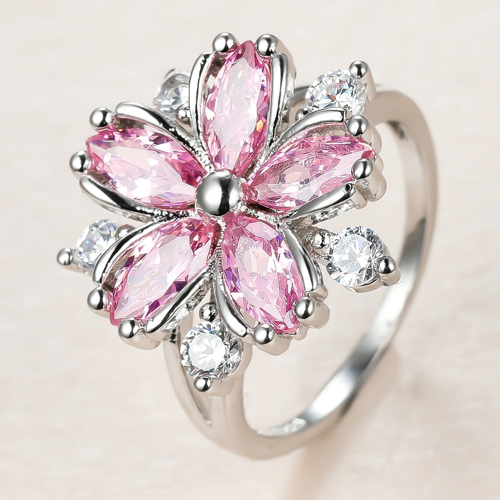 Anillo de flor de cerezo Sakura