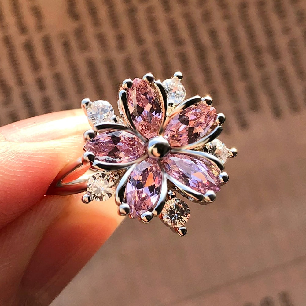 Anillo de flor de cerezo Sakura
