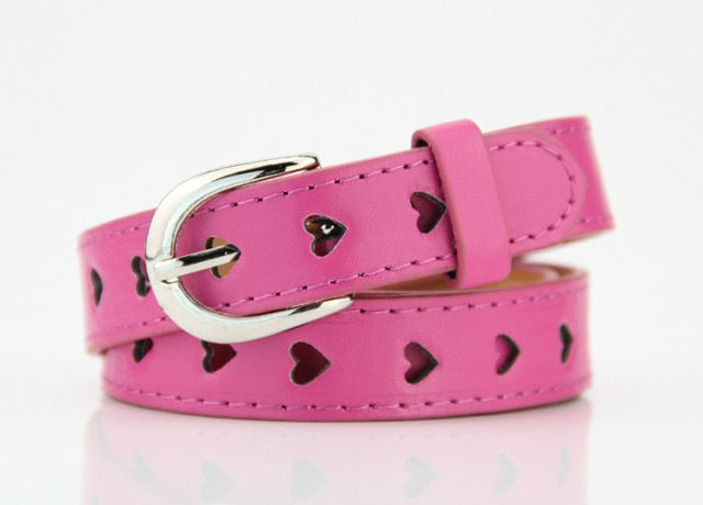 Heart-Shaped Eyelet Waist Belt