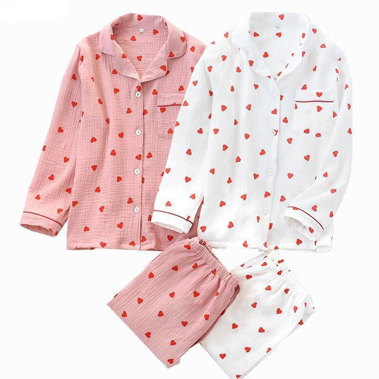 Pyjama à imprimé cœur