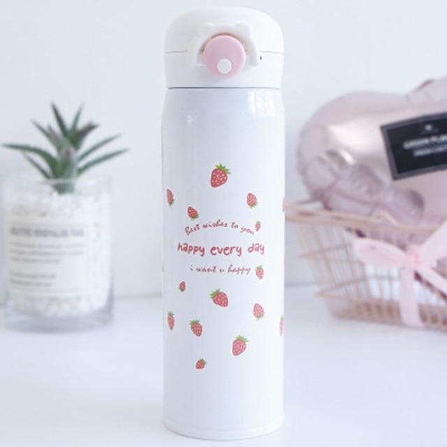 Bouteille isotherme en fleurs de cerisier