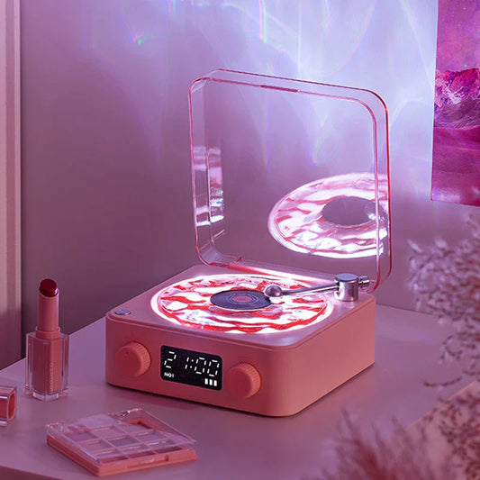 Enceinte Bluetooth en forme de tourne-disque