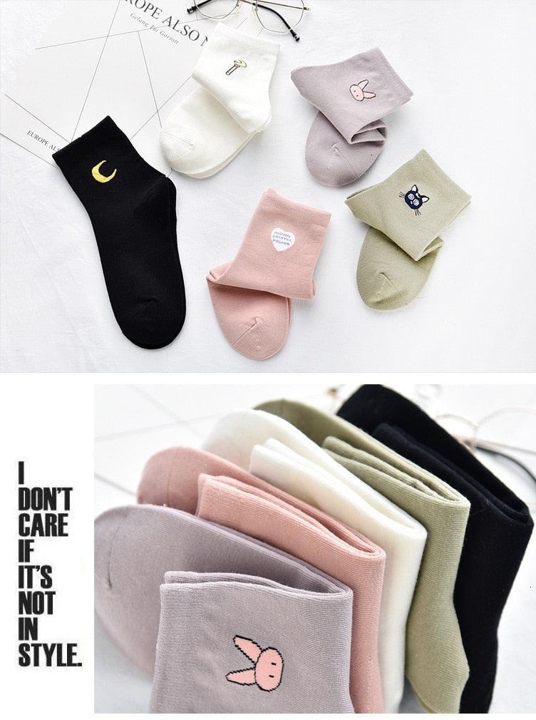 Kawaii Animal Harajuku Crew Socks