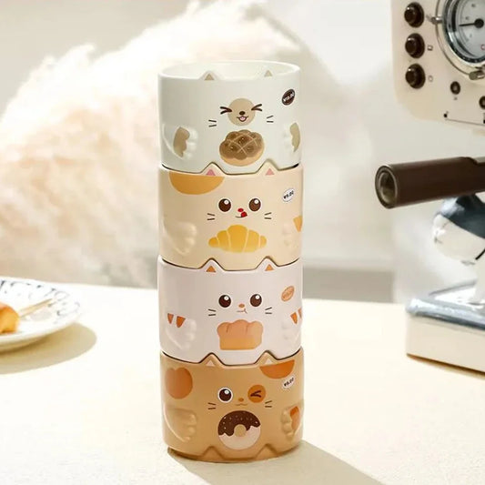Tasses empilables chat et lapin