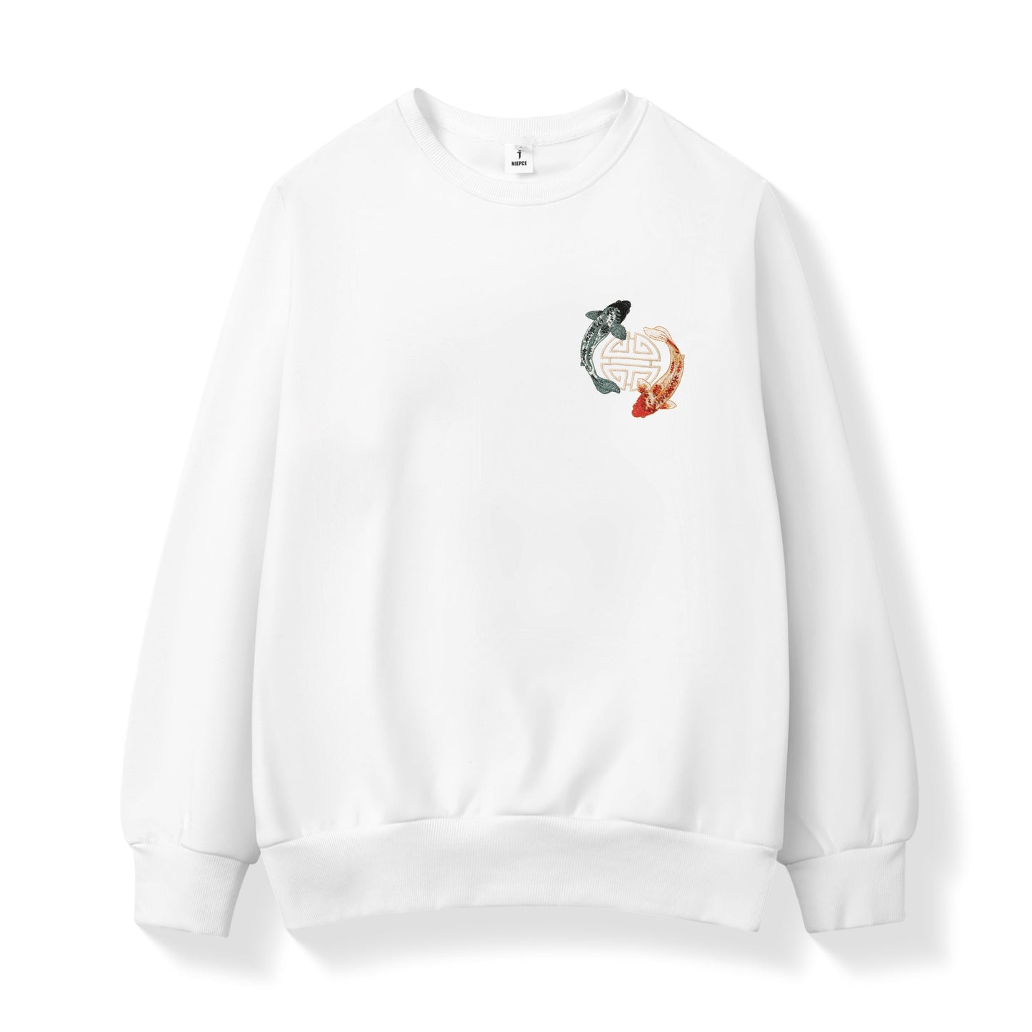 SW9008 YinYang Koi Embroidery Sweater