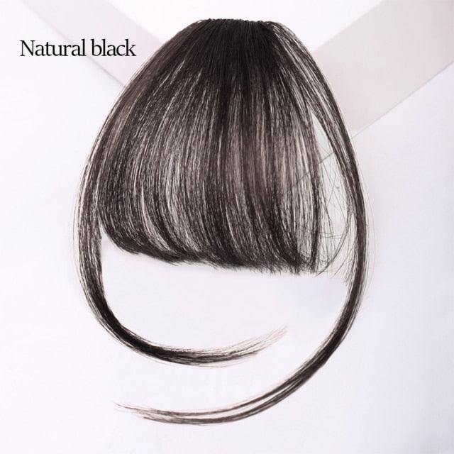 Air Bangs with Temple Hair Clip-In