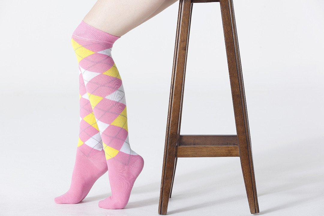 Women's Mixed & Match Argyle Knee High Socks Set