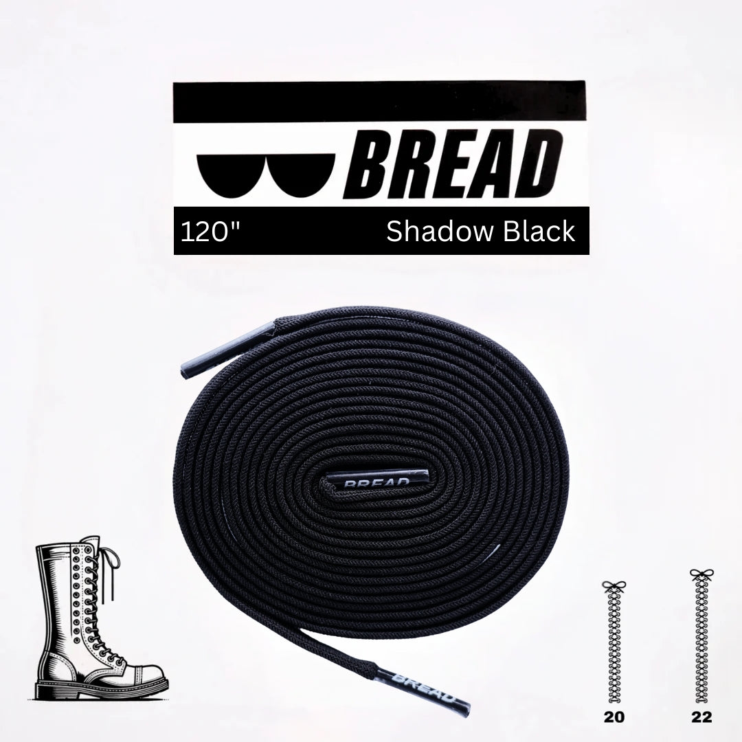 Shadow Black Bread Laces