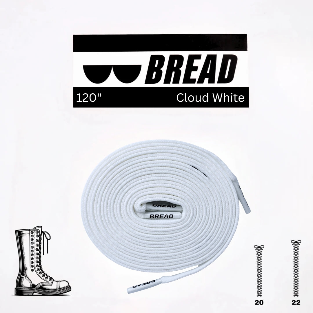 Cloud White Bread Laces