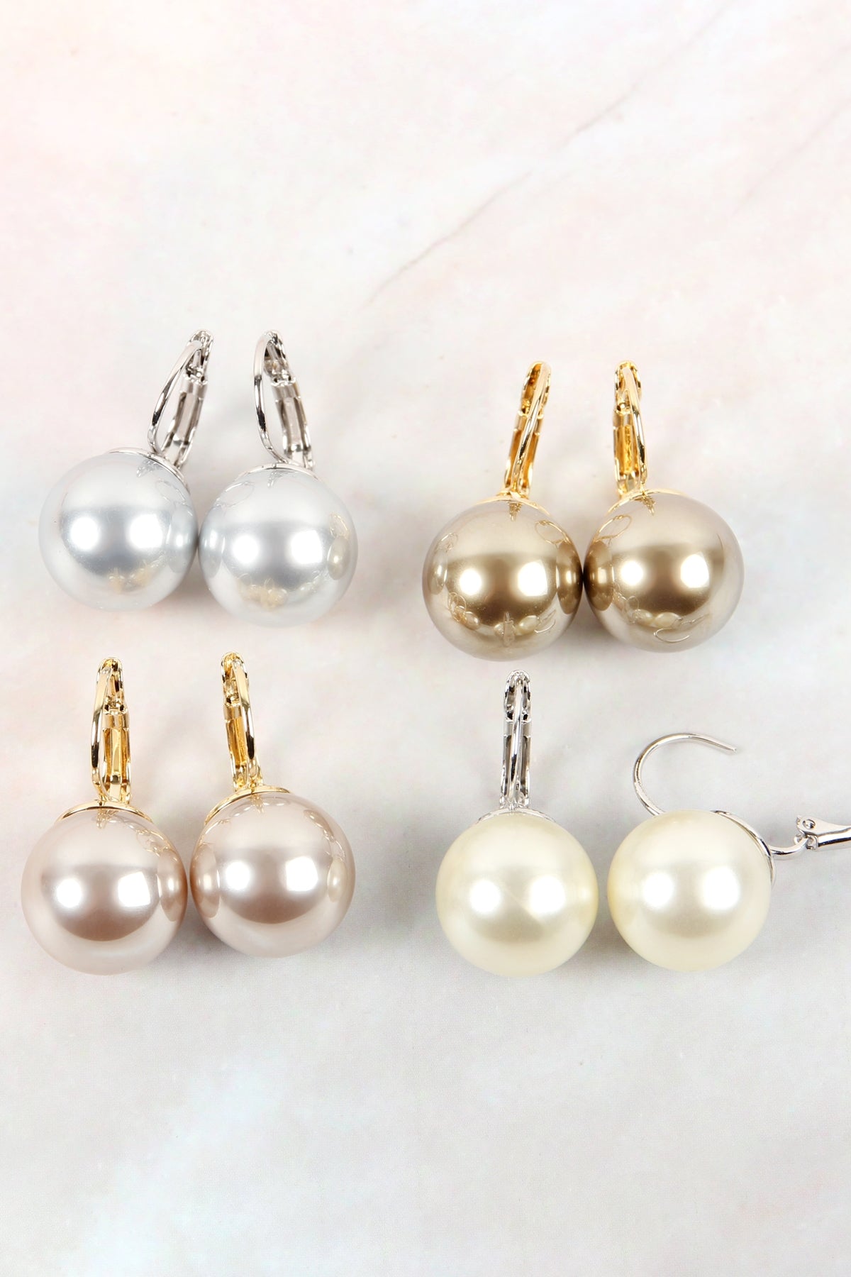 Hinged Pearl Earrings