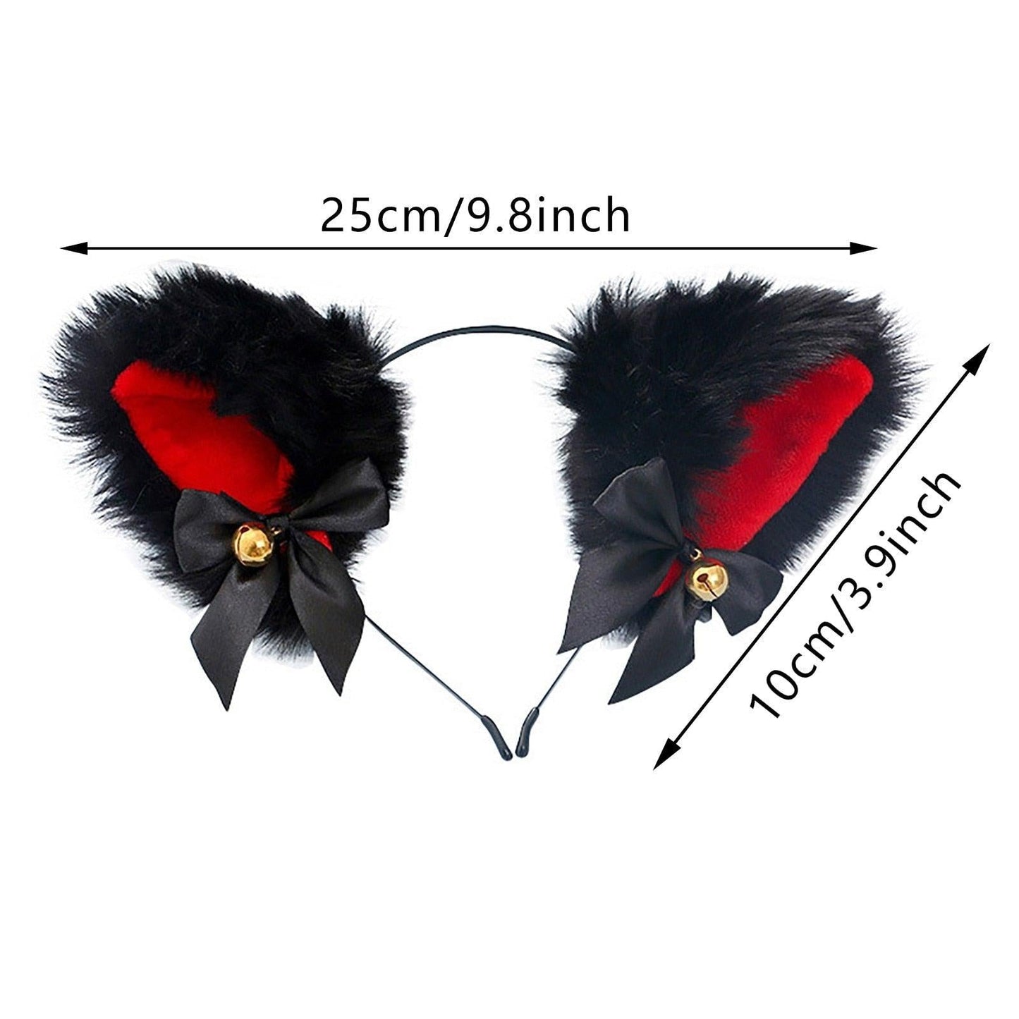 Cat Ears Cosplay Headband with Bell