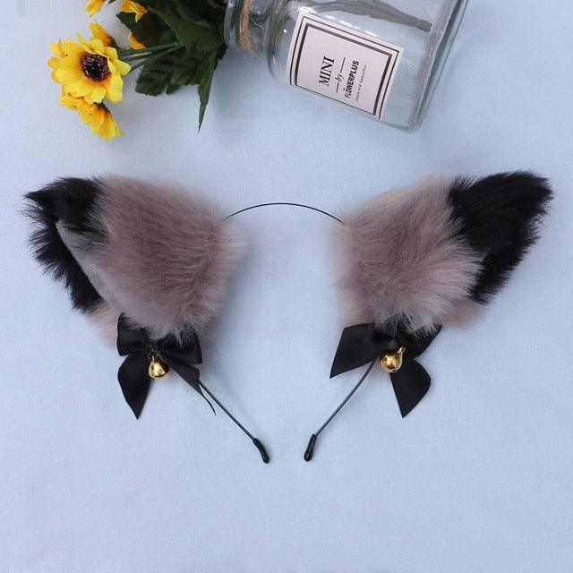 Cat Ears Cosplay Headband with Bell