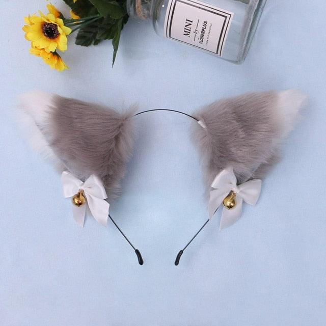 Cat Ears Cosplay Headband with Bell
