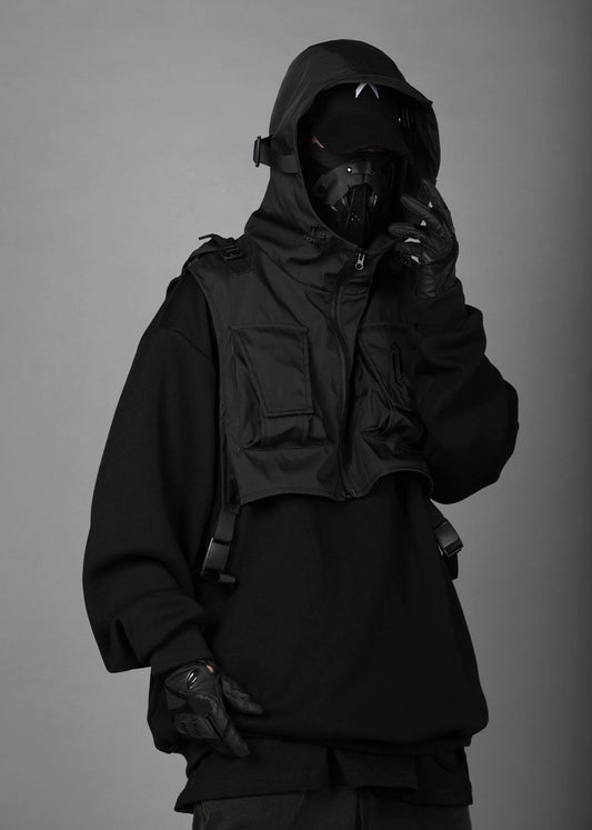 HiH34 Black Tech Guard Hoodie
