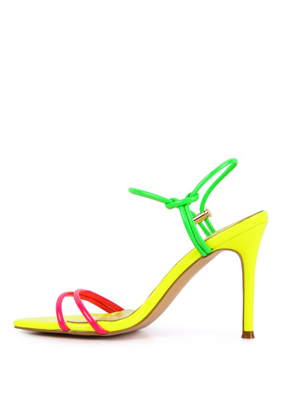 High Porch Drawstring Band Heeled Sandal