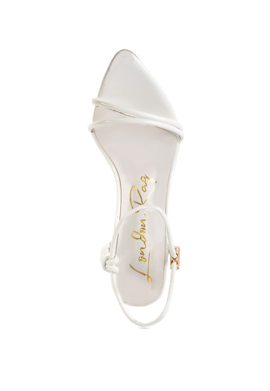 High Porch Drawstring Band Heeled Sandal