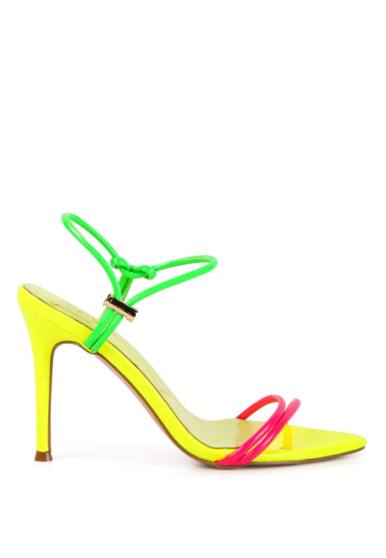 High Porch Drawstring Band Heeled Sandal