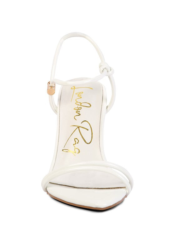 High Porch Drawstring Band Heeled Sandal