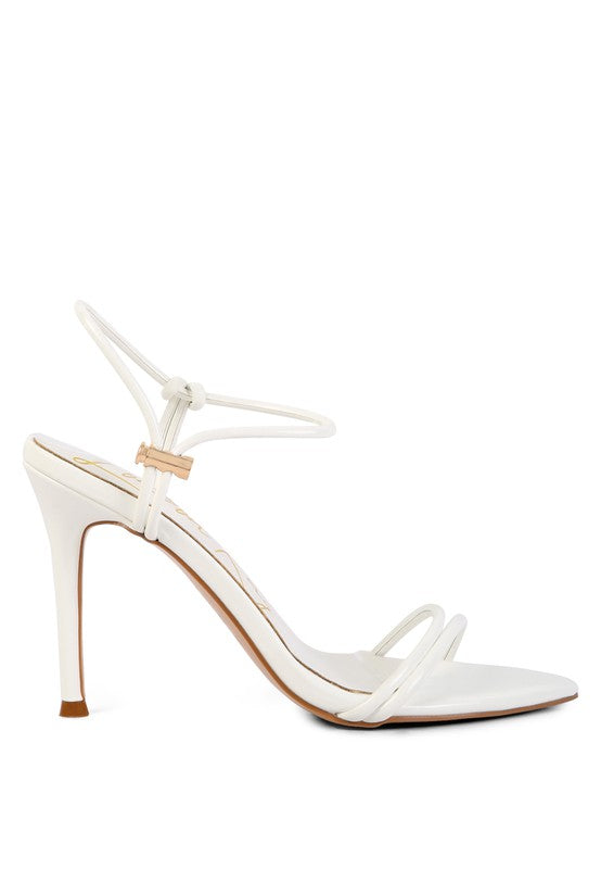 High Porch Drawstring Band Heeled Sandal