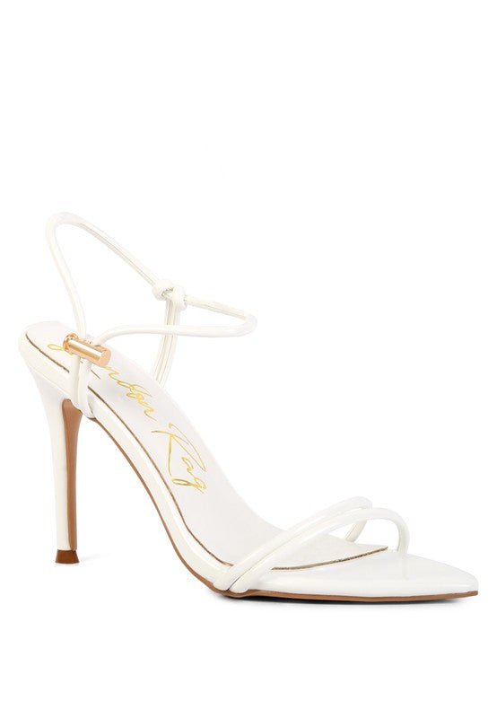 High Porch Drawstring Band Heeled Sandal
