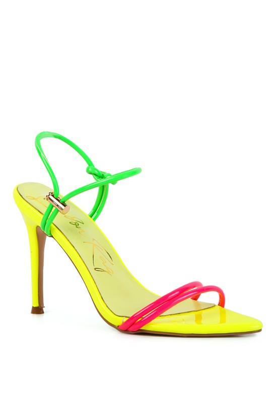 High Porch Drawstring Band Heeled Sandal