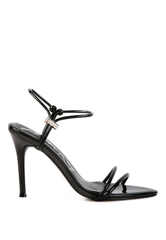High Porch Drawstring Band Heeled Sandal