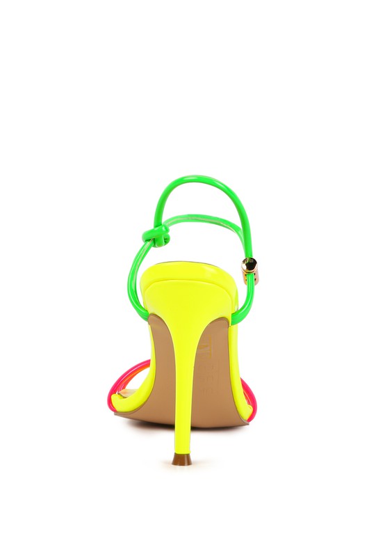 High Porch Drawstring Band Heeled Sandal