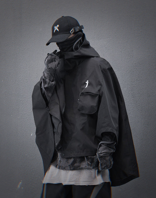 HiJ40 Black I-Tech Poncho