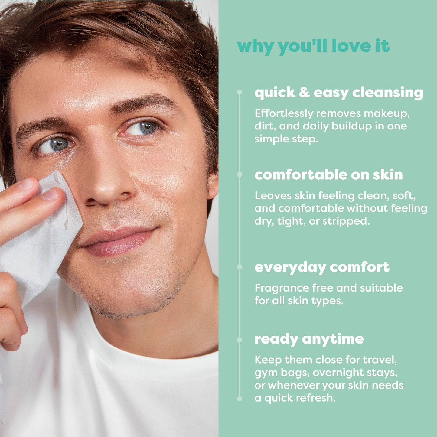 Feel Good Skin | Gentle Cleanse Makeup Remove Facial Wipes - 50 count