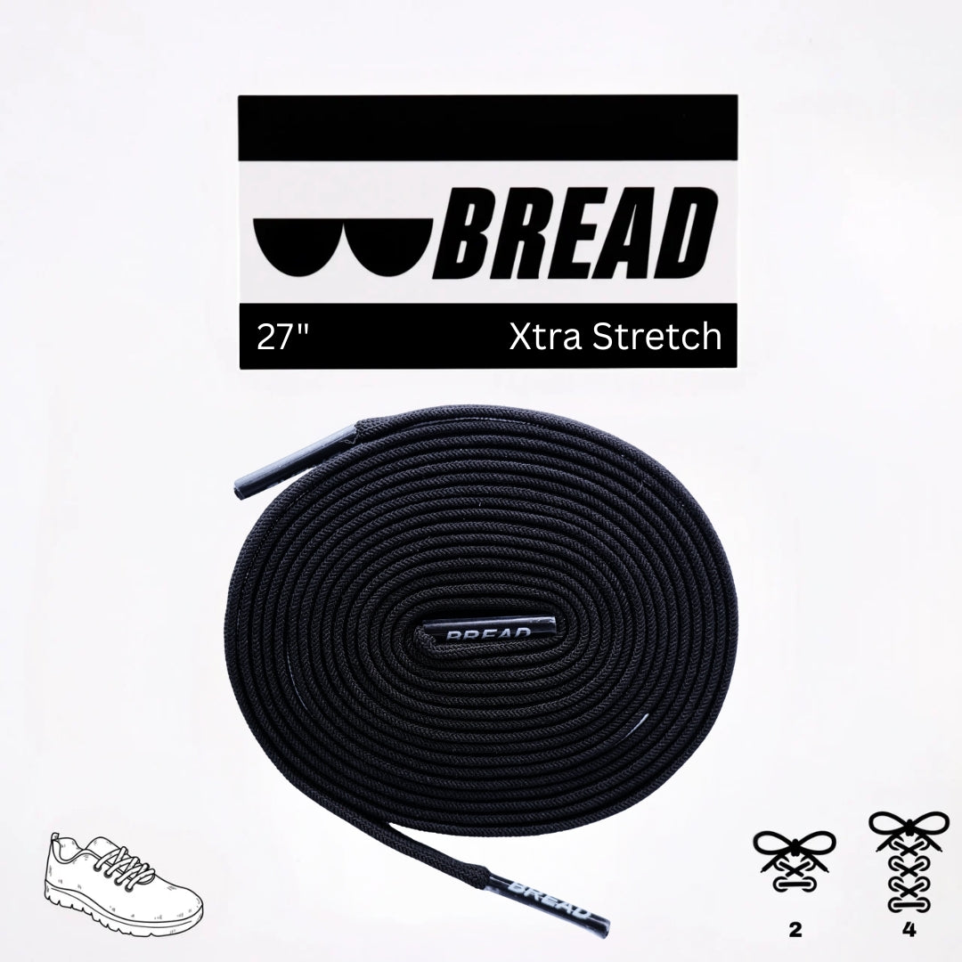 Shadow Black Bread Laces