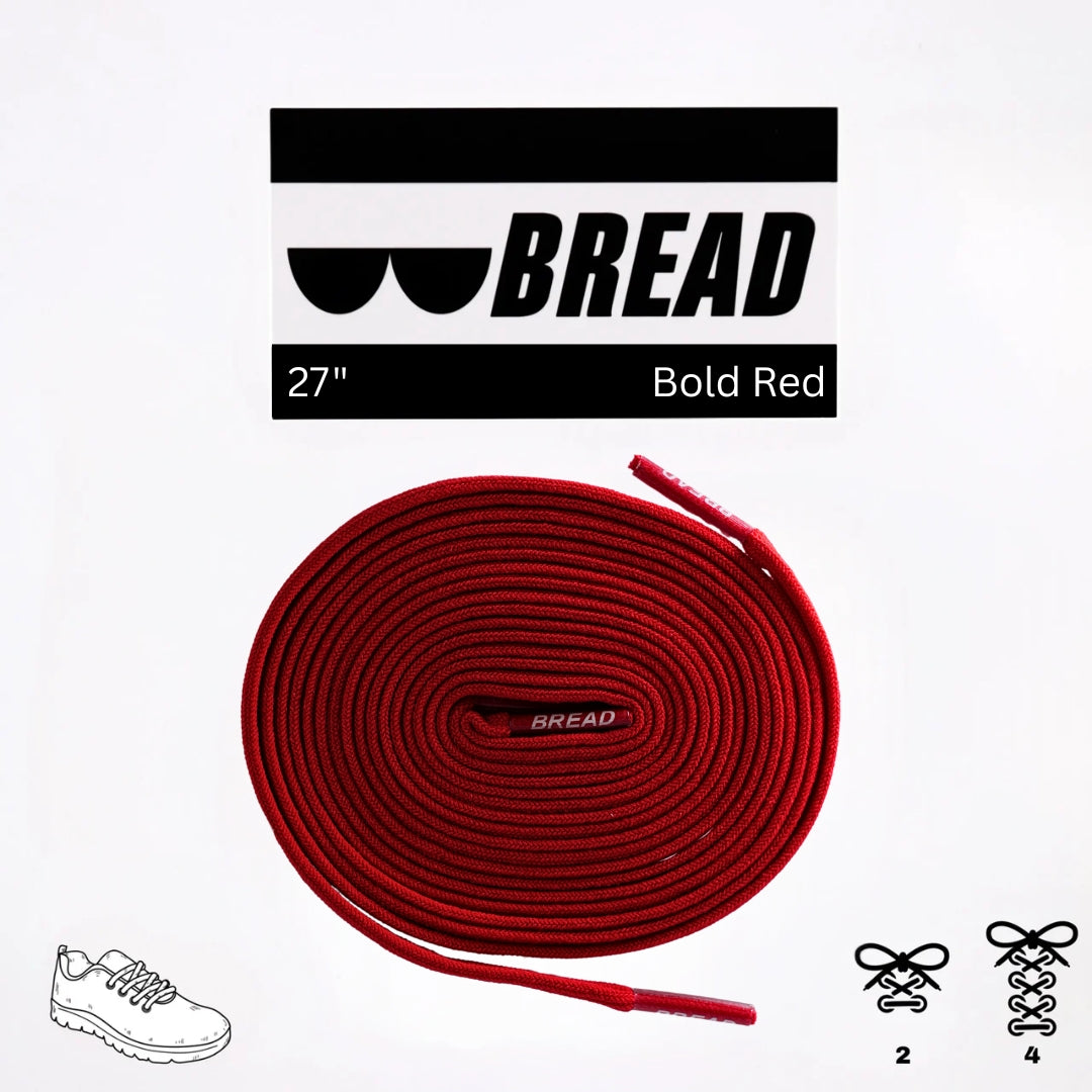 Bold Red Bread Laces
